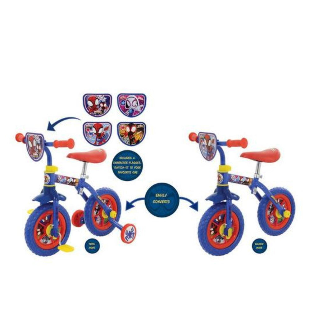 Spidey and his Amazing Friends Switch It Multi Character 2-in-1 Training Bike 2+ Years - Chelsea Baby