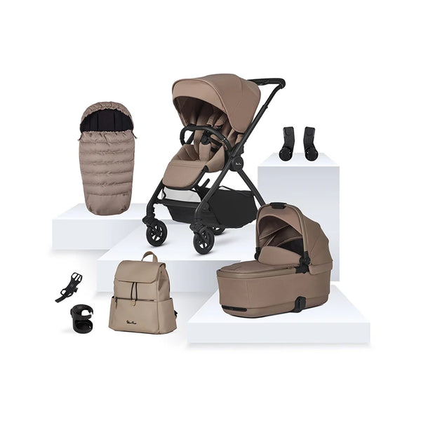 Silver Cross Dune 2 Mocha Travel System Accessory Bundle - Ex-Display