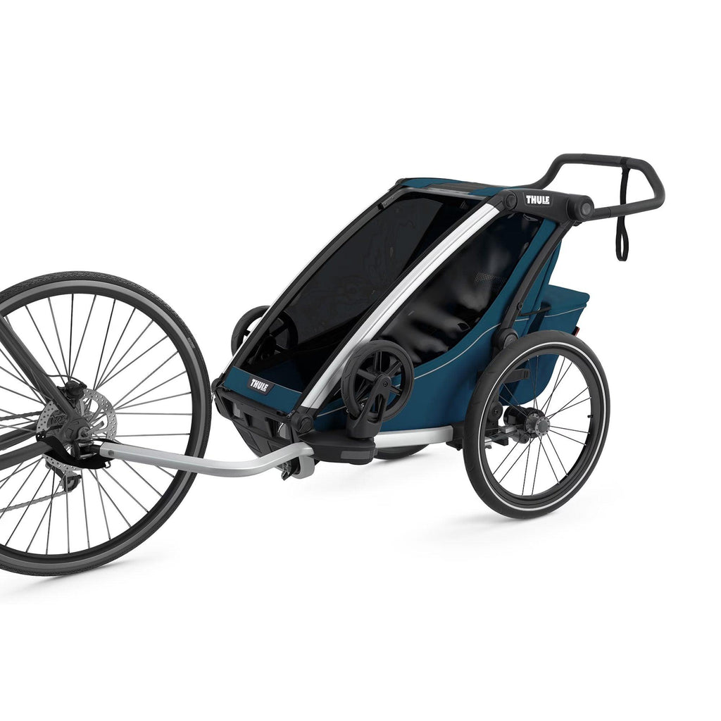 Thule Chariot Cross Aluminum Majolica Blue Bike Trailer - Chelsea Baby