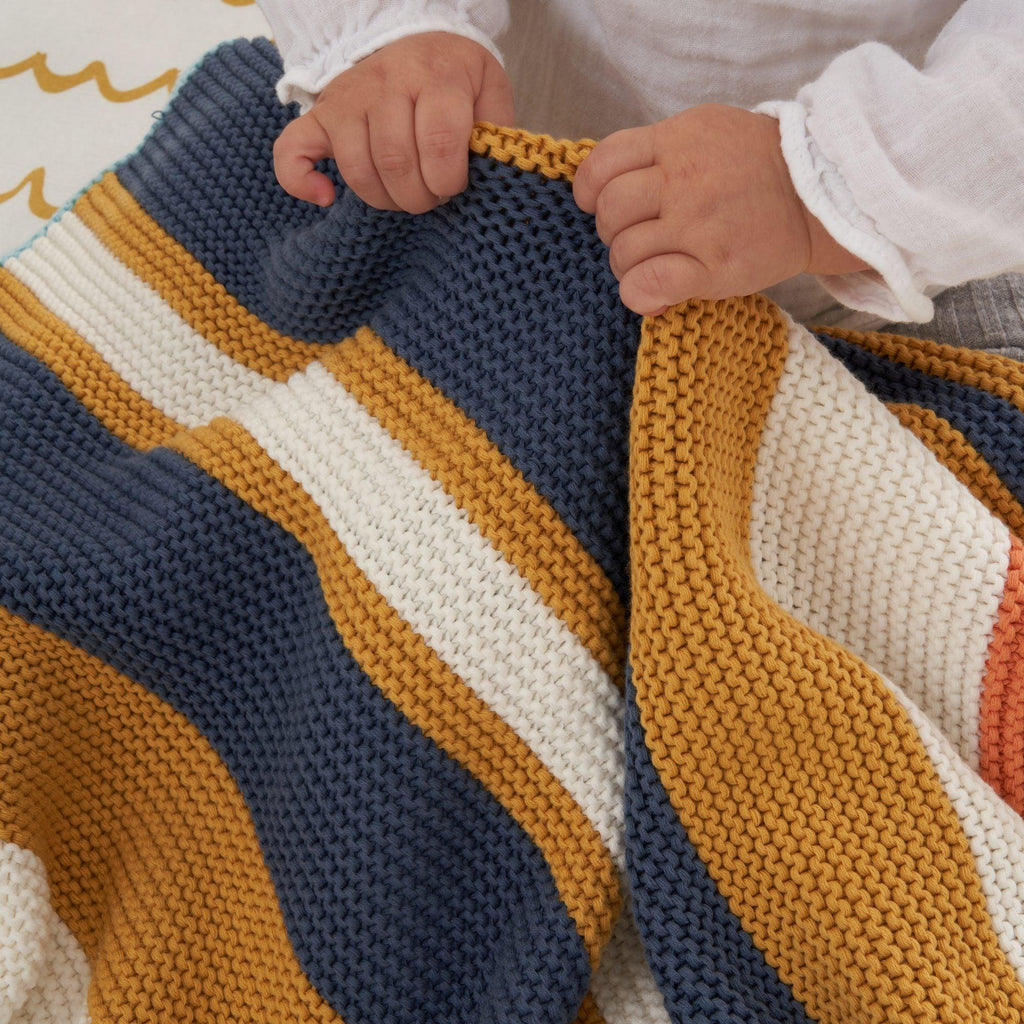 Tutti Bambini Chunky Knitted Baby Blanket - Chelsea Baby