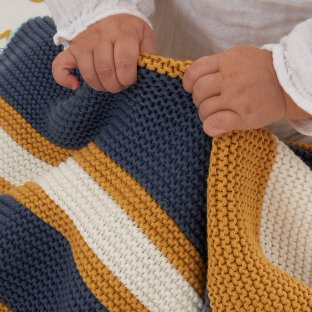 Tutti Bambini Chunky Knitted Baby Blanket - Chelsea Baby