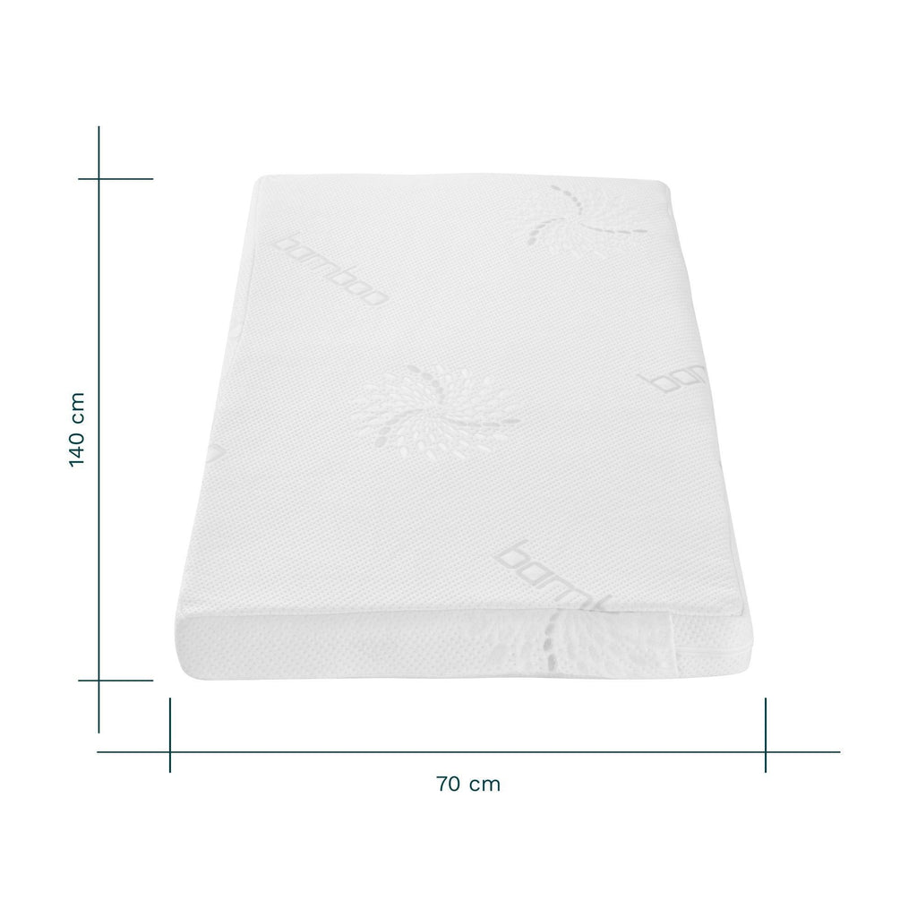 Tutti Bambini Natural Coir Fibre Cot Bed Mattress 140 x 70 cm - Chelsea Baby