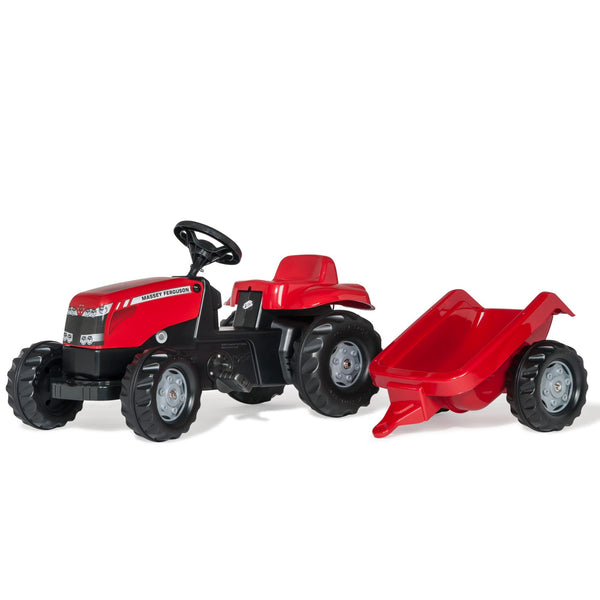 Rolly Toys Massey Ferguson Pedal Tractor & Trailer - Chelsea Baby