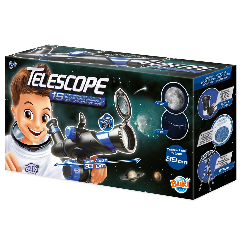 Buki France Telescope with 15 Activities - Chelsea Baby
