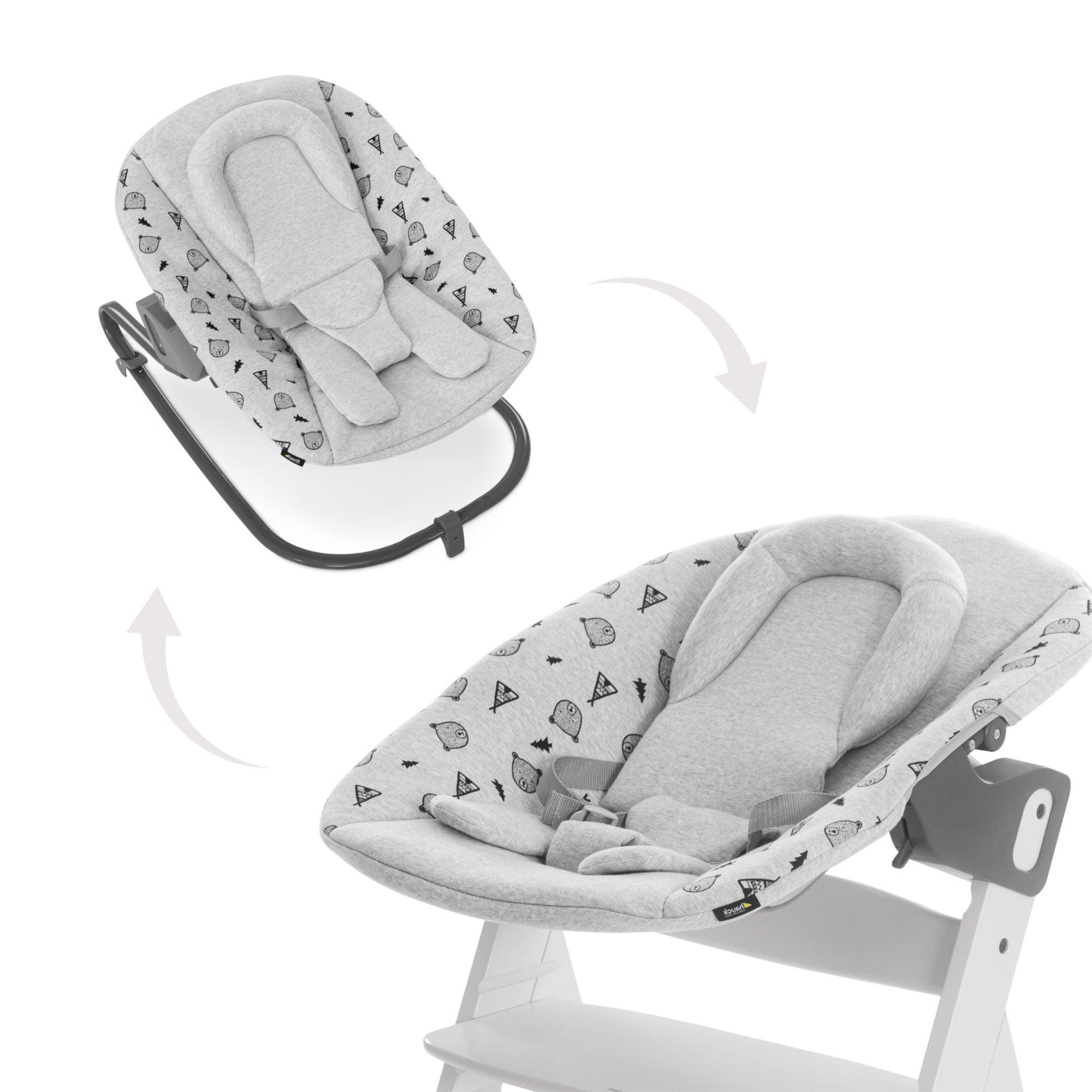 Hauck Alpha Bouncer Premium - Nordic Grey - Chelsea Baby