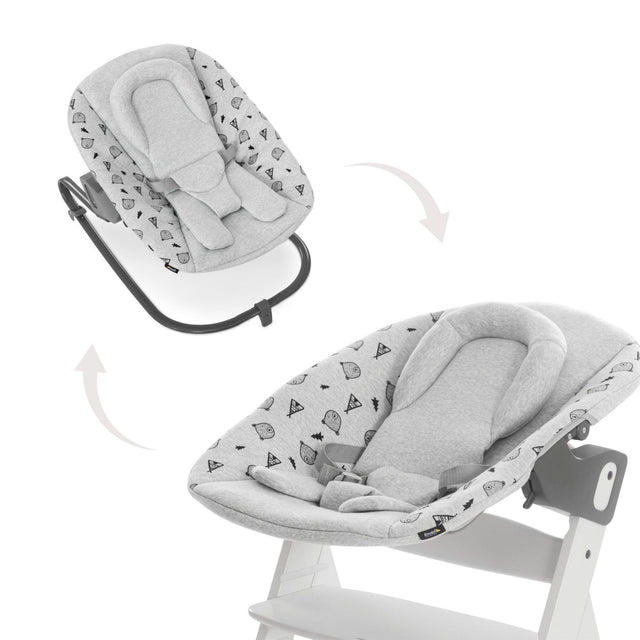 Hauck Alpha Bouncer Premium - Nordic Grey - Chelsea Baby