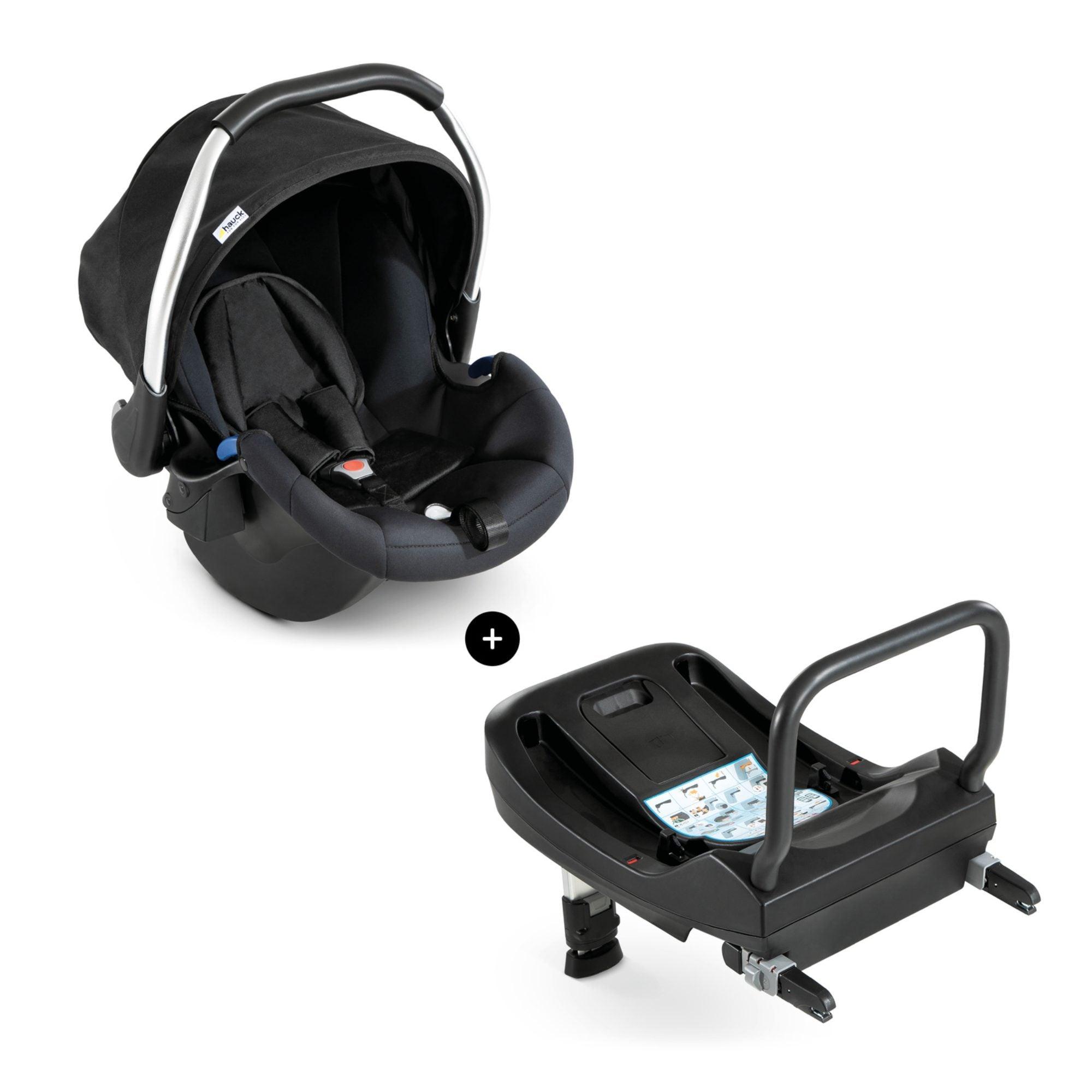 Hauck Comfort Fix Car Seat Set Black – Chelsea Baby