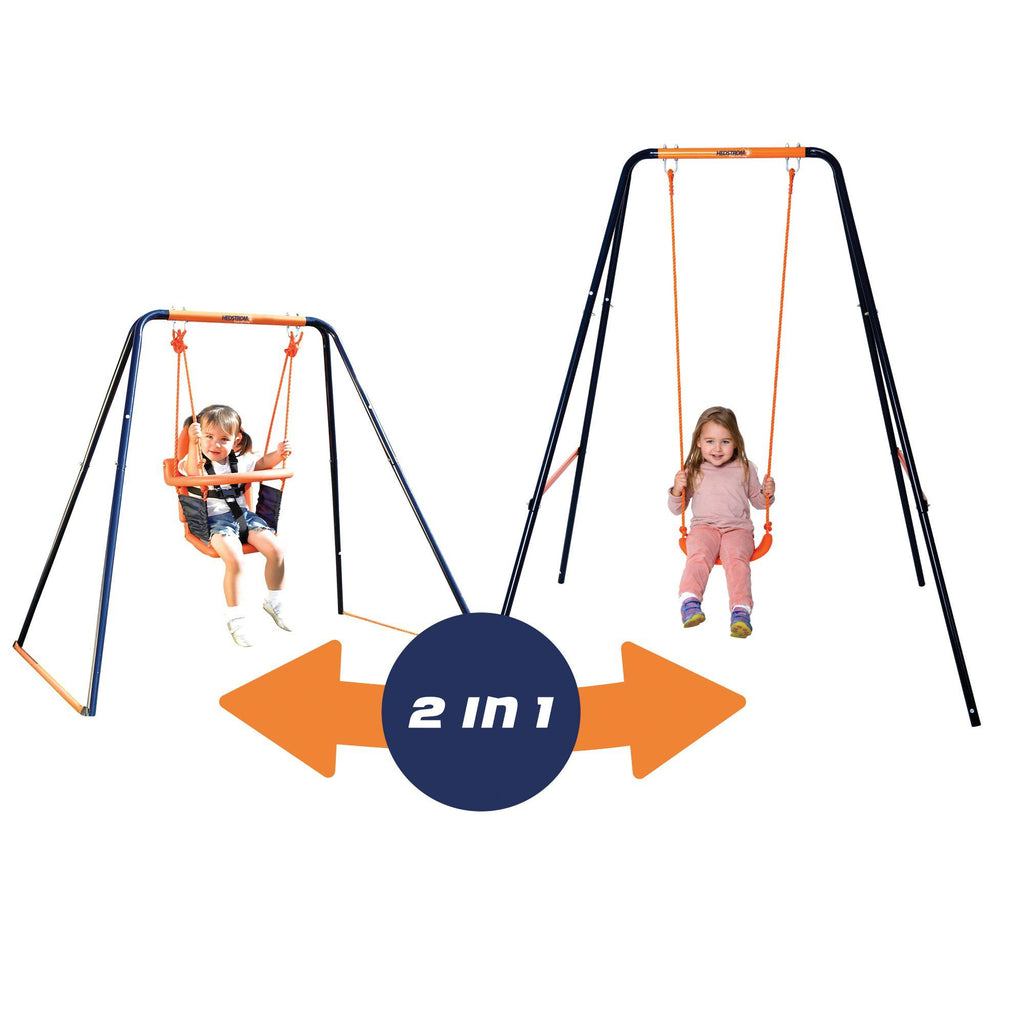 Hedstrom 2 in 1 Deluxe Toddler to Junior Garden Swing