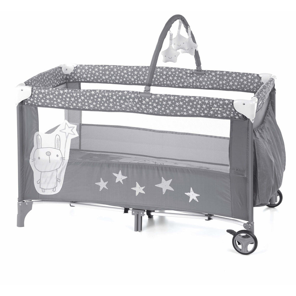 Jane Duo Level Travel Cot and Toy Bar - Chelsea Baby