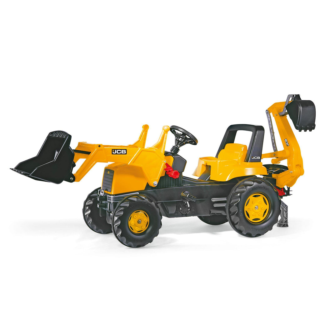 JCB Ride On Tractor with Front Loader and Rear Excavator - Chelsea Baby