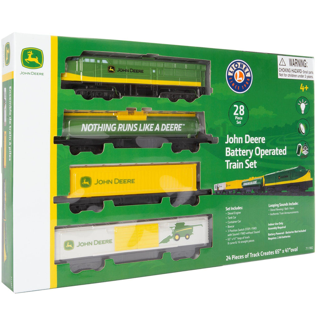 Lionel Trains John Deere 28 Piece Battery Operated Train Set - Chelsea Baby