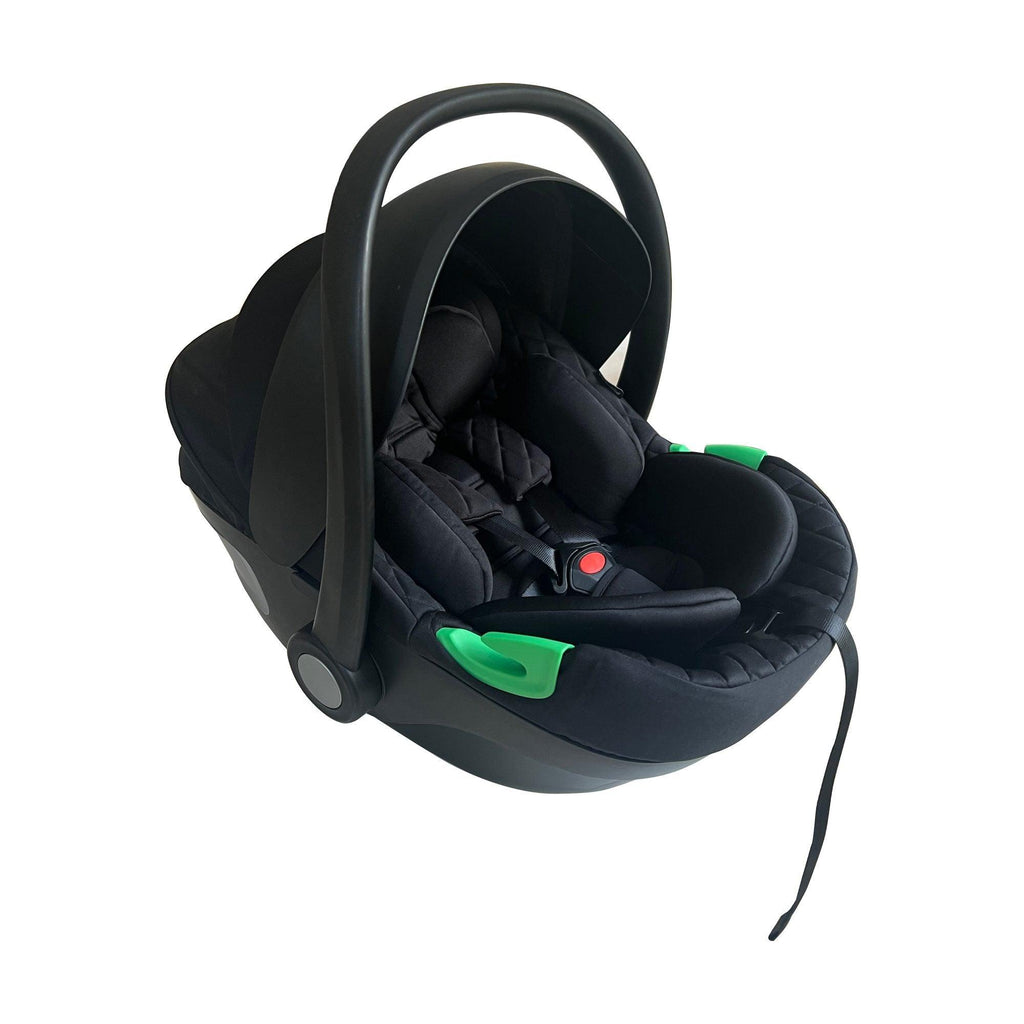 My Babiie i-Size Quilted Black Infant Carrier and Isofix Base - Chelsea Baby