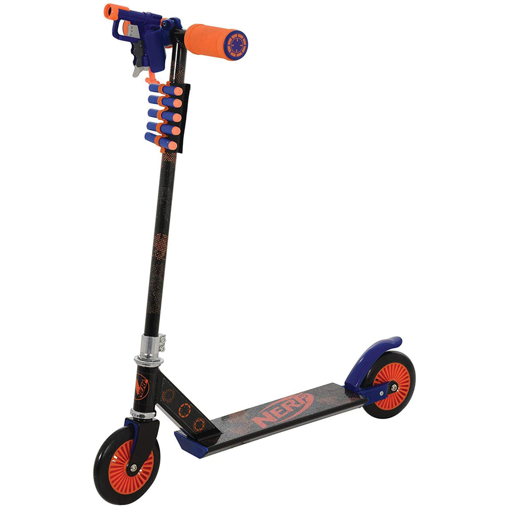 Nerf Folding In-Line Scooter With Blaster and Darts - Chelsea Baby