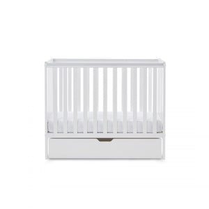 Obaby Bantam Space Saver Cot and Underdrawer - White - Chelsea Baby