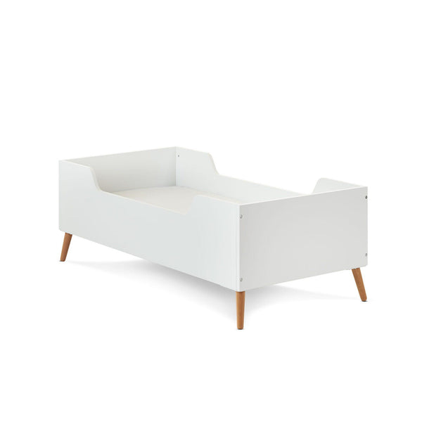 Obaby Maya Toddler Bed - White With Natural - Chelsea Baby