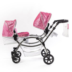 Roma Stephanie Twins Dolls Pram - Chelsea Baby