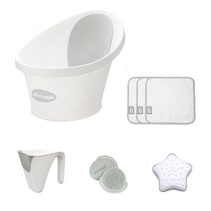 Shnuggle Baby Bath Time Bundle White - Chelsea Baby