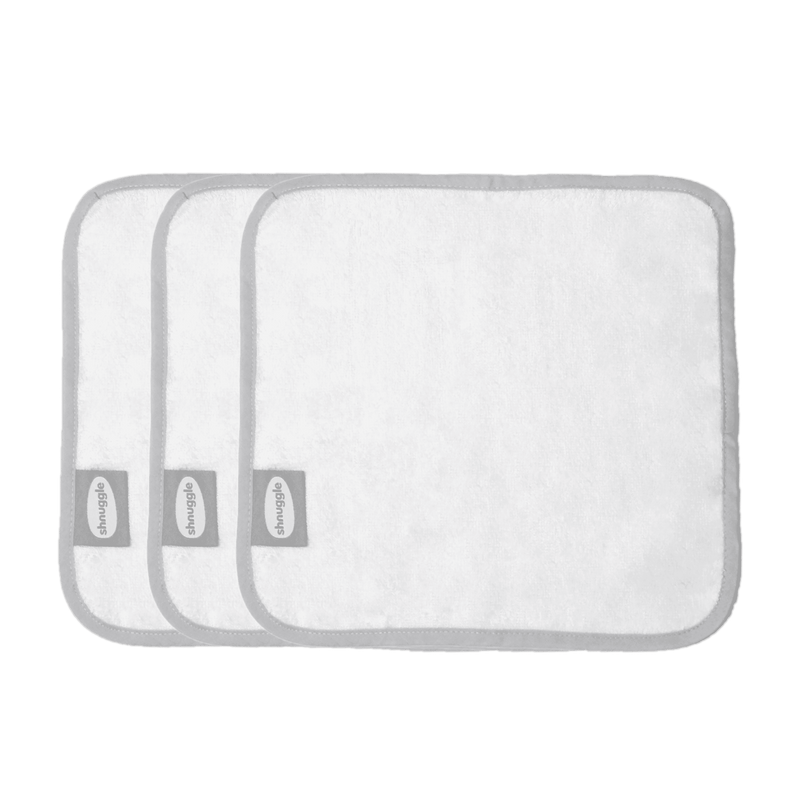 Shnuggle Baby Bath Time Bundle White and Grey