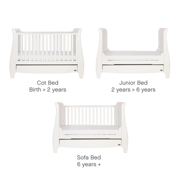 Tutti Bambini Lucas Sleigh 3 in 1 Cot Bed - Chelsea Baby